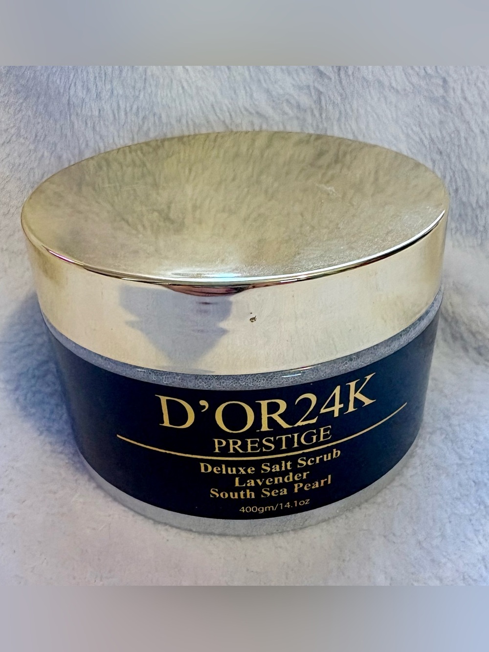Lavender Deluxe Salt Scrub - Gold Lid